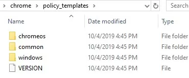 google chrome group policy admx templates