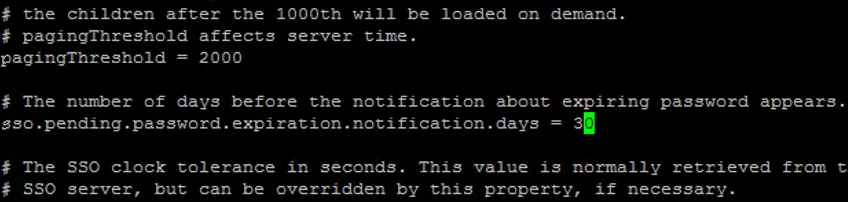 sso.pending.password.expiration.notification.days