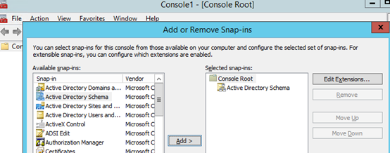 add Active Directory Schema