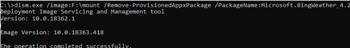 dism Remove-ProvisionedAppxPackage