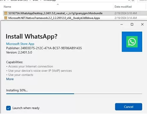 manually install ms store app offline