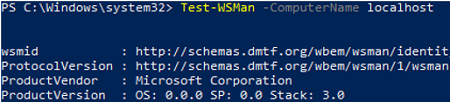 Test-WSMan - check wirm connectivity