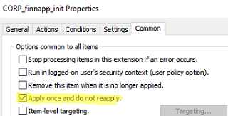 Group Policy Preferences - sheduled task Apply once and do not reapply