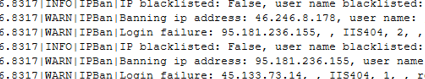 IPban log
