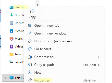 Prevent saving files to Desktop in Windows