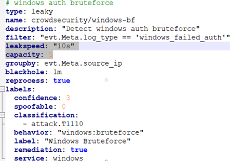 windows-bf.yaml - brute force detection scenario